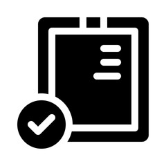 Clipboard Document glyph icon