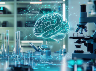 scientific research in laboratory