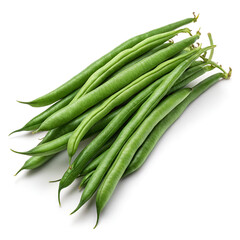Fototapeta premium green beans isolated on white