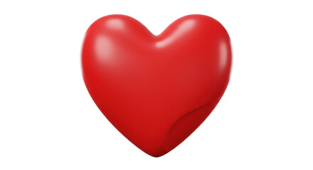Isolated Shiny Red Heart