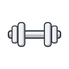 Heavy metal dumbbell equipment for strength training and fitness workout exercise