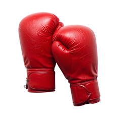Red Boxing Gloves: Sports, Fight, Competition png generated ai