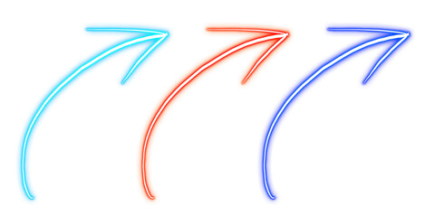 red and blue paint splashes, Neon, PNG