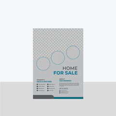 Modern Real Estate Business Corporate Flyer Vector