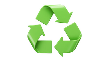 Isolated Recycle Symbol for Environmental Conservation