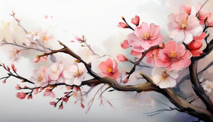 Sakura flower as wallpaper or background 