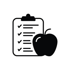 Meal Plan Vector icon