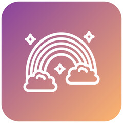 Vector Design Rainbow Icon Style