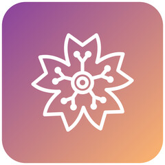 Vector Design Cherry Blossom Icon Style