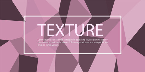 Abstract geometric background with polygonal shapes in shades of pink and purple. Modern, stylish, and minimal design, perfect for presentations, digital art, and creative projects.