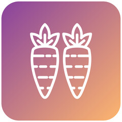 Vector Design Carrots Icon Style