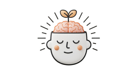 Isolated Brain Sprout Concept