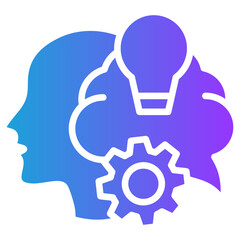 Sustainable Innovation glyph gradient icon