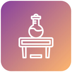 Burning Chemical Icon Style