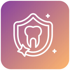 Tooth Protection Icon Style