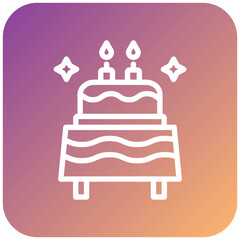 Birthday Table Icon Style