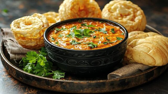 roti prata with curry dip video singapore cuisine