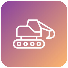 Excavator Icon Style