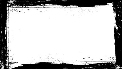 Vector Illustration of Brush-strokes forming a grunge effect frame. 