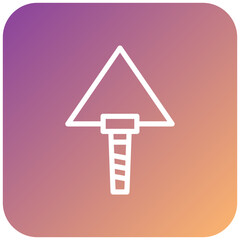 Plastering Trowel Icon Style