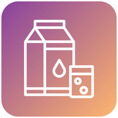 Milk Carton Icon Style