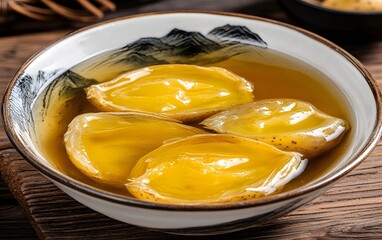 Delicious Golden Potatoes in Broth,  Asian Cuisine Dish