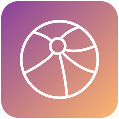 Beach Ball Icon Style