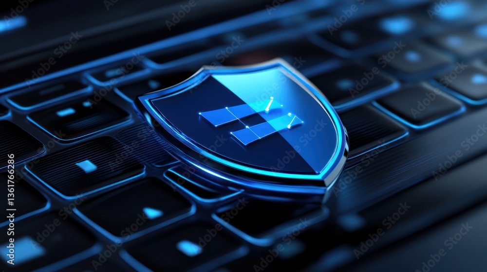 Poster computer keyboard with protective shield