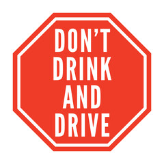 Don't drink and drive sign