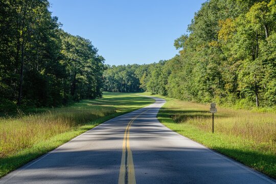 Natchez Trace Parkway Signage: Entrance to America's National Parkway in Mississippi