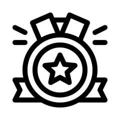 Medal line icon