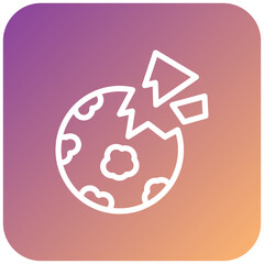 Planet Destoryed Icon Style