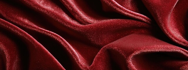 Obraz premium Rich Burgundy Velvet Fabric Texture