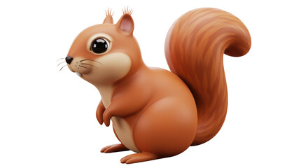 Isolated Animated Squirrel