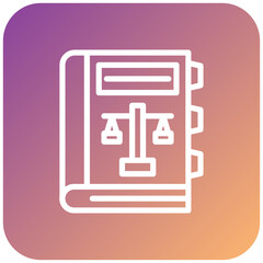 Law Book Icon Style