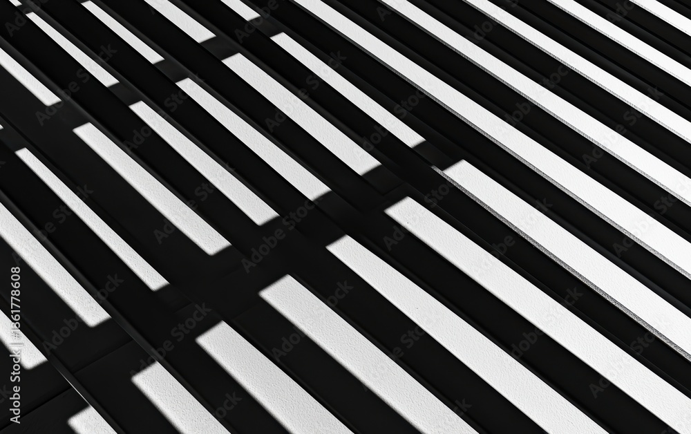 Poster a close-up of parallel black and white lines creates an abstract pattern, emphasizing contrast and g