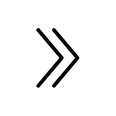 Black Arrow Icon Isolated on White Background – Vector Illustration