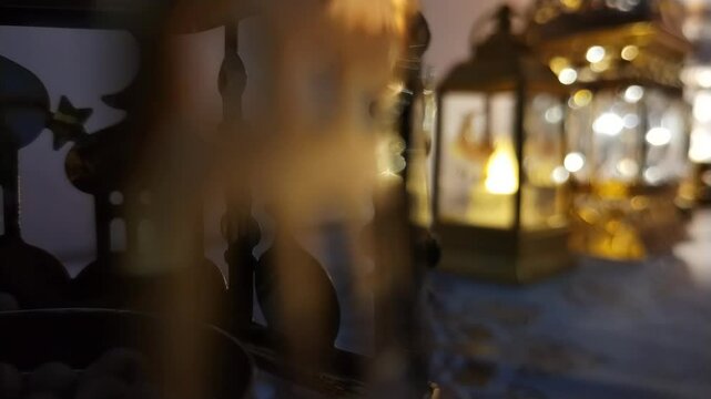 Ramadan decorations lantern bokeh 
