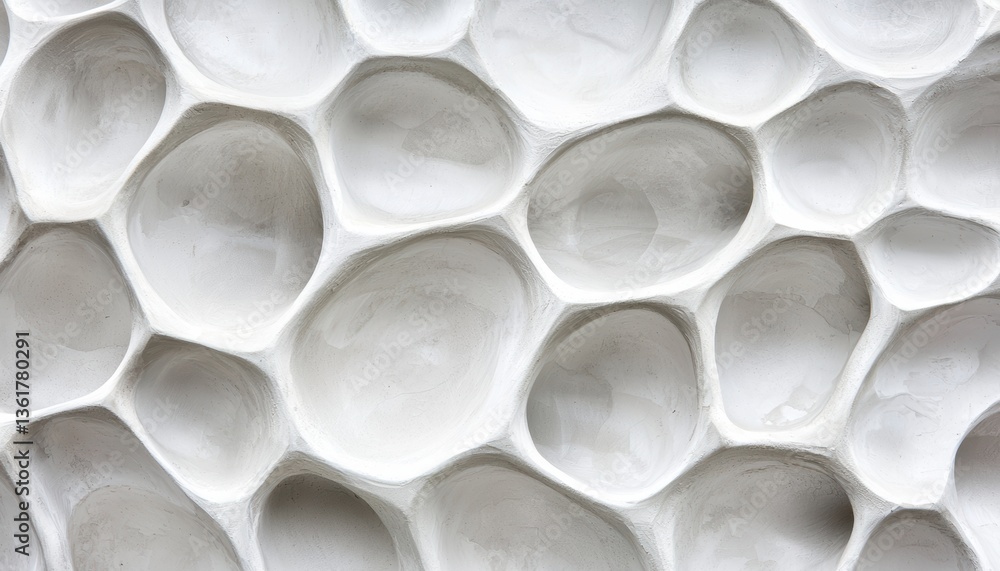 Aufkleber a textured surface featuring irregular, bubble-like shapes in a soft, muted color scheme, evoking a 