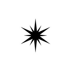 Black Arrow Icon Isolated on White Background – Vector Illustration