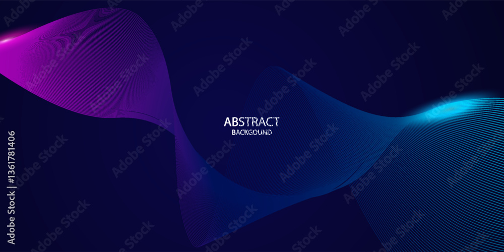 Aufkleber abstract background with flowing particles. dynamic waves. vector illustration. eps4