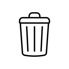 Delete Icon – Trash Can Symbol for Digital Use