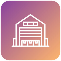 Fototapeta premium Warehouse Icon Style