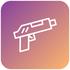 Police Gun Icon Style