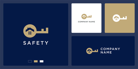 key save house logo design