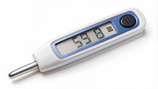 Digital Thermometer Reading.
