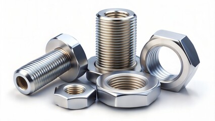 Bolts and Nuts Close-Up.