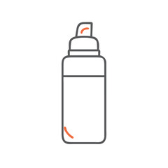 A minimalist illustration of a bottle, showcasing simple design aesthetics, emphasizing beauty in simplicity, perfect for product branding and packaging design.