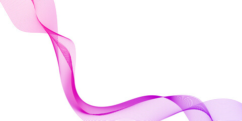 Abstract modern  pink lines background, , dynamic sound wave isolated on white background, design of websites and landing pages.	
