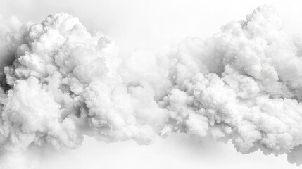 White Cloud Texture Background In Minimal Abstract 3D Style